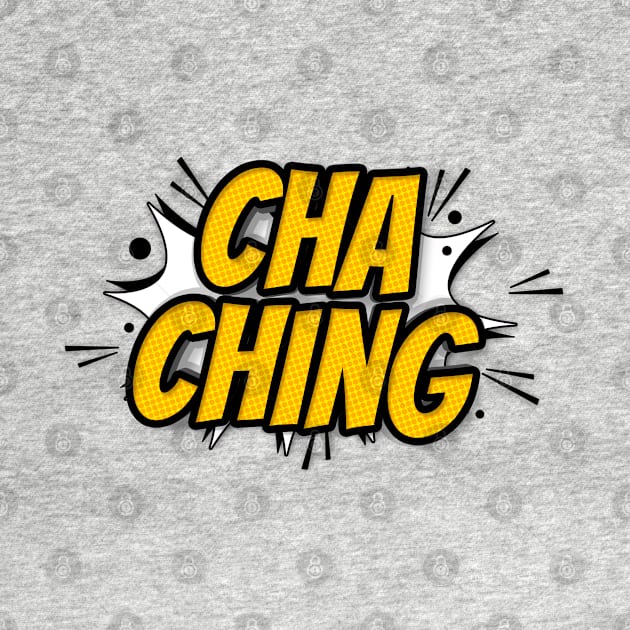 Cha Ching funny comic Lettering art by therustyart